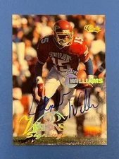 1996 Classic Visions Signings Auto Stepfret Williams College Rookie Auto RC Card