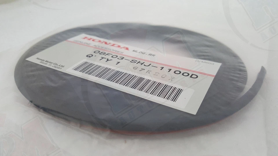 Cinta de moldura de goma para alerón labial delantero/trasero 08F03SHJ1100D para Honda Foto 2 de 4