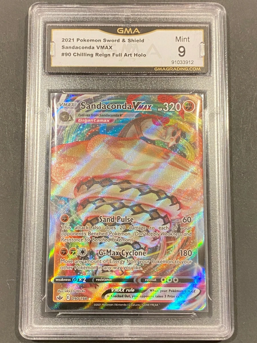 Sandaconda VMAX • 090198 • Chilling Reign • Pokémon TCG • GMA 9 • MINT |  eBay