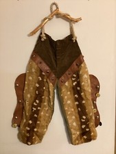 Vintage Child&rsquo;s Cowboy Pants Leather Trim
