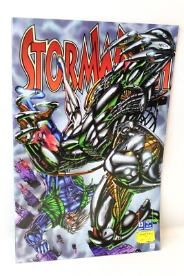 Stormwatch #13 with Pin-Up Still Attached Ron Marz 1994 Image Comics F+
