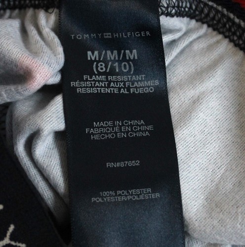 Tommy Hilfiger Boys M 8/10 Gray Logo Pajama Pants Elastic Waist Thin/Lightweight - Picture 4 of 4