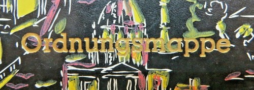 Ordnungsmappe DIN A5 Vintage Mitte der 50er Jahre Motiv Eifelturm - Bild 2 von 3