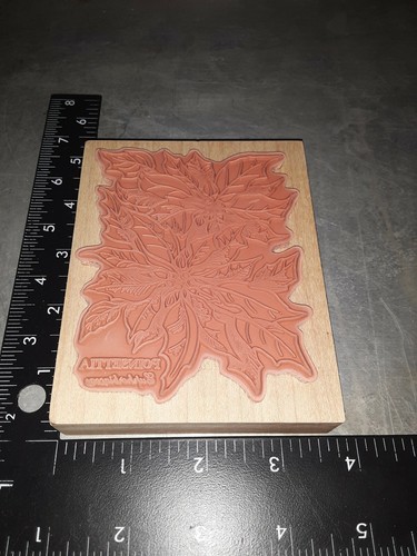 Psx poinsettia botanica, k784, grande, B501, gomma, legno - Foto 2 di 2