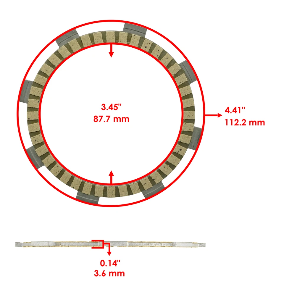 Kit de resortes de placas de acero de fricción de embrague para Yamaha T-TR110E TTR110E 2008-2023 Foto 2 de 4