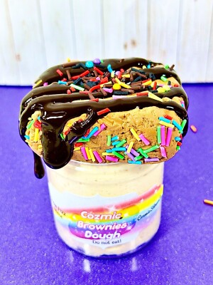 Cozmic Brownie Dough Snow Fizz slime DIY Clay ~Slime Shop~ Scented ~ASMR