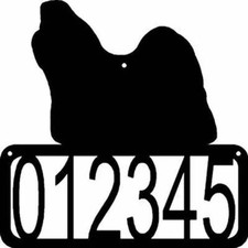 Shih Tzu Dog House Address Sign - Made in USA