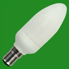 4x 7W  40W Low Energy Power Saving Candle Light Bulb SBC B15 Lamps
