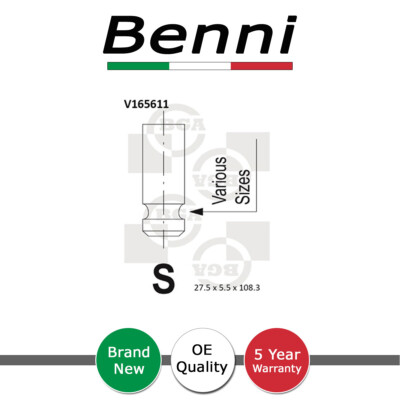 Exhaust Outlet Valve Benni Fits Toyota Auris Avensis Verso 1.6 1.8 1371537030