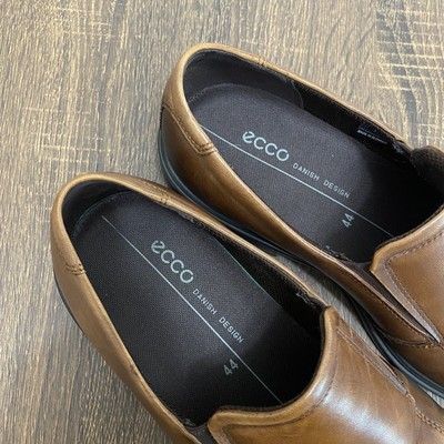 ECCO Minneapolis Slip On Leather Loafers Square Toe Comfort Shoes Brown Size 8 ECCO Minneapolis Slip On Leather Loafers Square Toe Comfort  main image 3