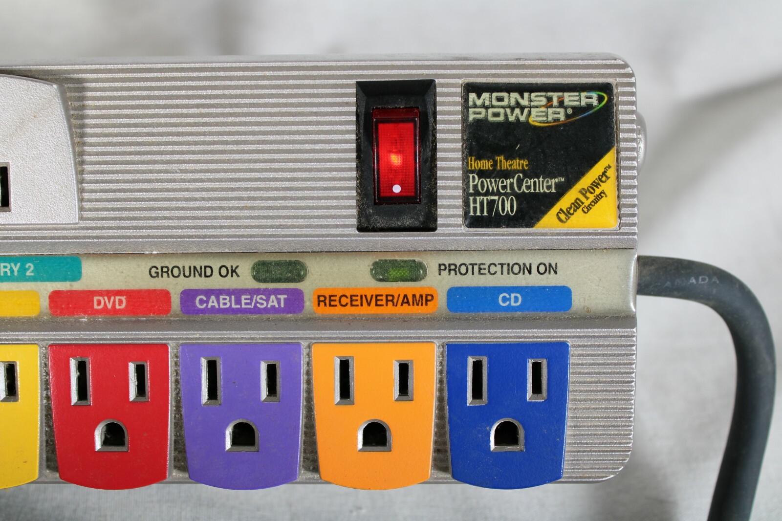 Monster Power HT700 Home Theatre PowerCenter Surge Protector 8Outlet