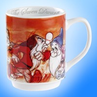 "Egan Disney Kaffeetasse / Kaffeebecher \"Die Sieben Zwerge\" Stapelbar, 350 Ml"