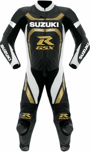 Veste Moto En Cuir Ducati Style Course - Unisexe Avec Protections CE - Neuf Avec étiquettes