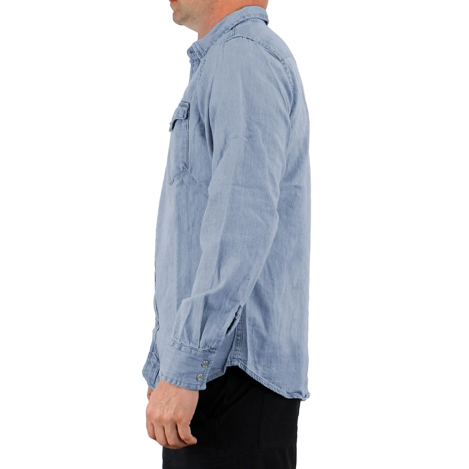 Camisa vaquera Levi's para hombre con botones a presión de perlas manga larga bolsillos con botones Foto 4 de 4