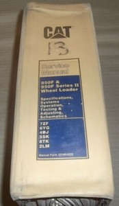 CAT CATERPILLAR 950F SERIES I & II WHEEL LOADER SHOP REPAIR SERVICE MANUAL