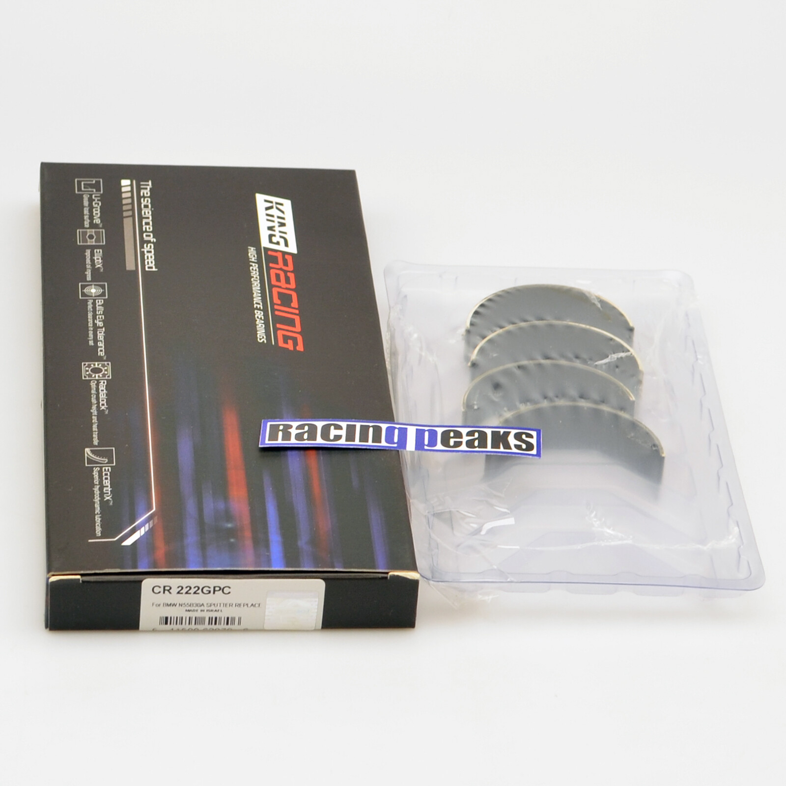 BMW N54 N55 S55 N20 N26 coated big end con rod bearings KING Racing