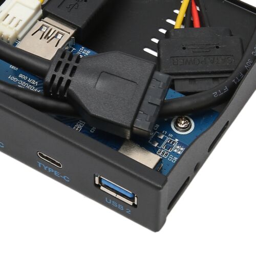 USB 3.2 Front Panel Hub USB3.2 TYPE C Floppy Drive Bay Panel 6 Ports Fit - Picture 12 of 22