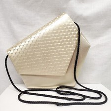 Vintage 1980s Jasmin Genuine Leather Snakeskin Purse Champaign Color