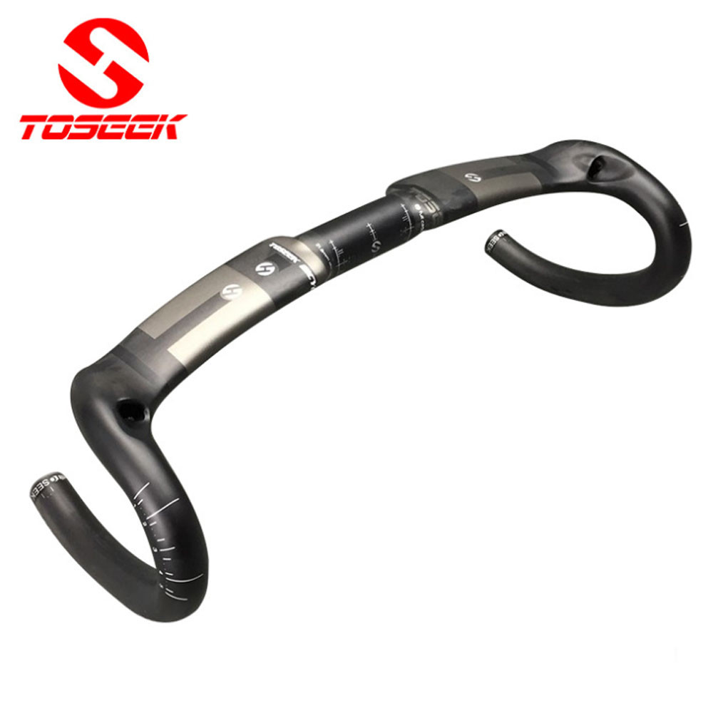 Toseek UD Carbon Fiber Road Bike Handlebar Matte Racing Aero Handlebar Drop Bar eBay