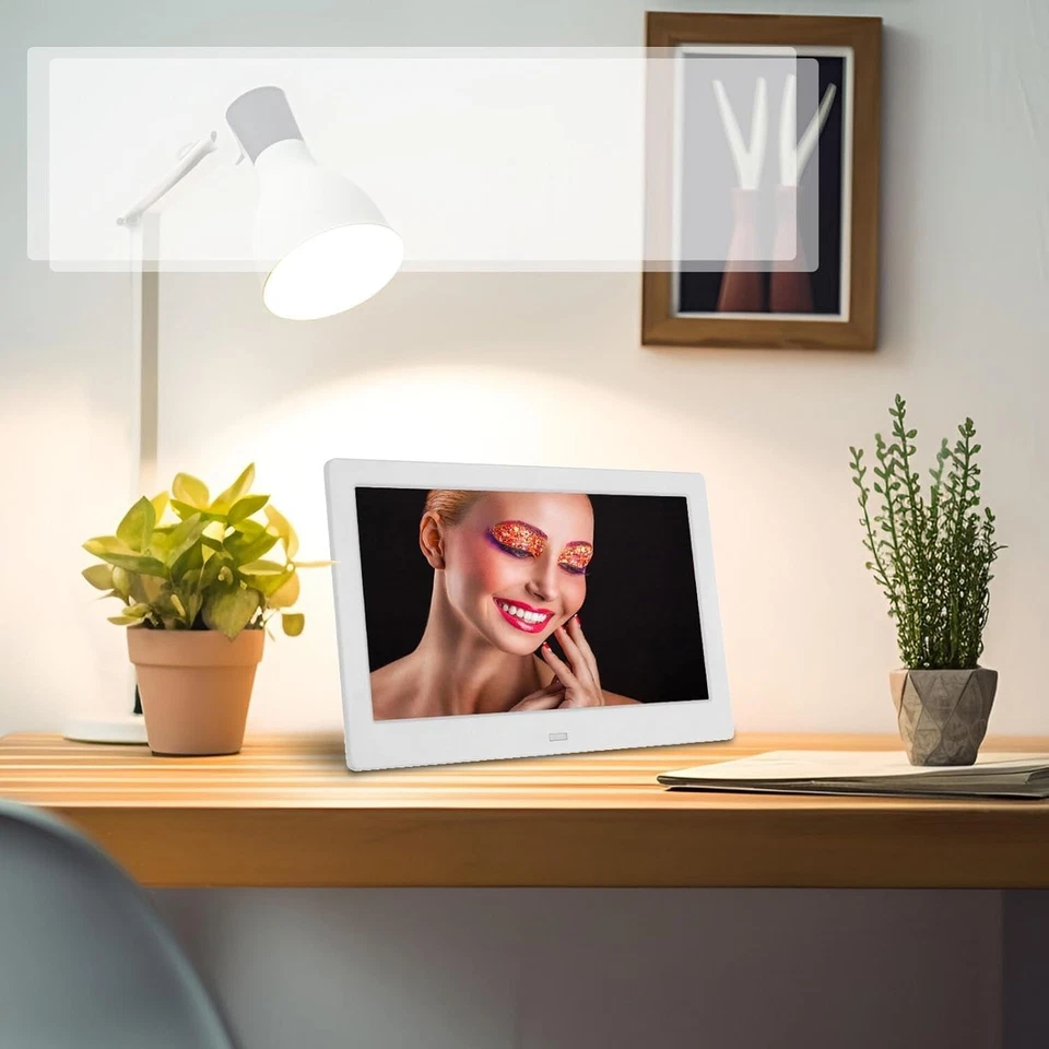 7" HD IPS Digital Photo Frame 1080P Video, Auto On/Off, Image Preview, MP3, L - Image 3 of 4