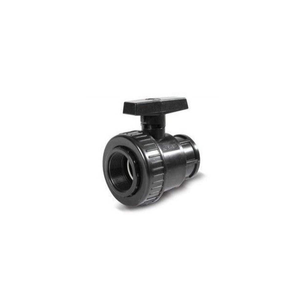 Valvola Sfera 2" 1/2 PVC Nero - Robusta per Orto e Giardino