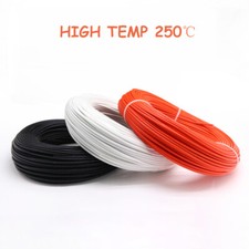 Heat Resistant 0.3mm -6mm Fibreglass Wire HIGH TEMP 250 Appliance Cable Colors