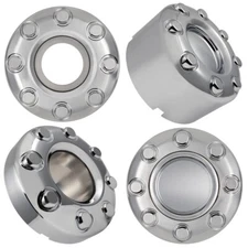4Pcs DRW Only Wheel Hub Cap Chrome Center For Ford F350 Dually 2005-2015 2016
