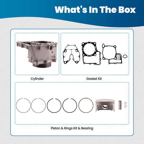 Cylinder Piston Gasket Top End Rebuild Kit For Honda Pioneer 700 SXS700 M2 & M4 - Afbeelding 5 van 12
