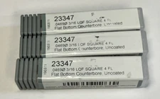 Lot Of 3 NEW! Harvey Tool Carbide Ø.0469" 4FL Flat Bottom Counterbore