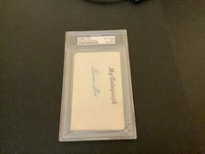 Jimmie Foxx Autographed index card, PSA/DNA certified