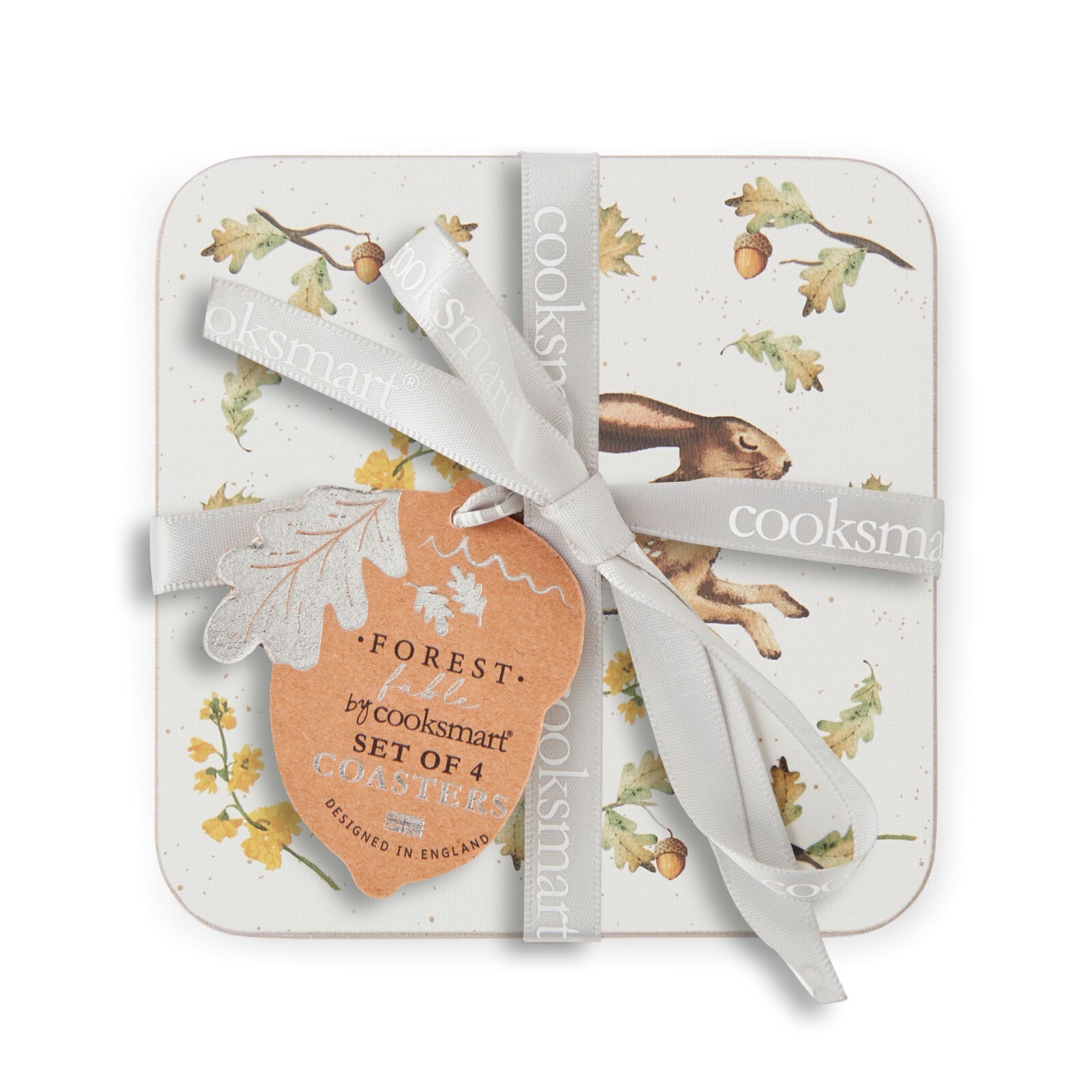 Cook Smart Fox Cooksmart Forest Fable Set of four coasters owl squirrel fox hare | eBay UK