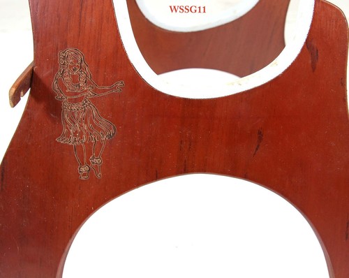 Solid Mahogany Laser Picture Wood Stand For 21" Soprano Ukulele Violin WSSG01-11 - Picture 41 of 47