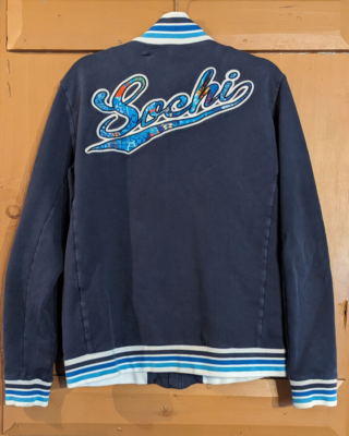 Bosco Sport Sochi 2014 Olympics Full Zip Sweatshirt Jacket Size