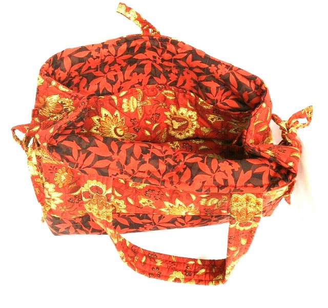 Women's Quilted Purse Colors of Red/Multi | eBay