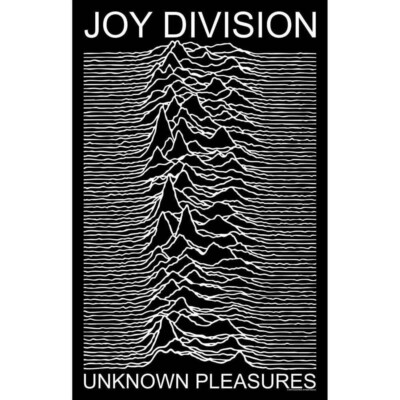 Joy Division 'Unknown Pleasures' Printed Flag - NEW textile poster