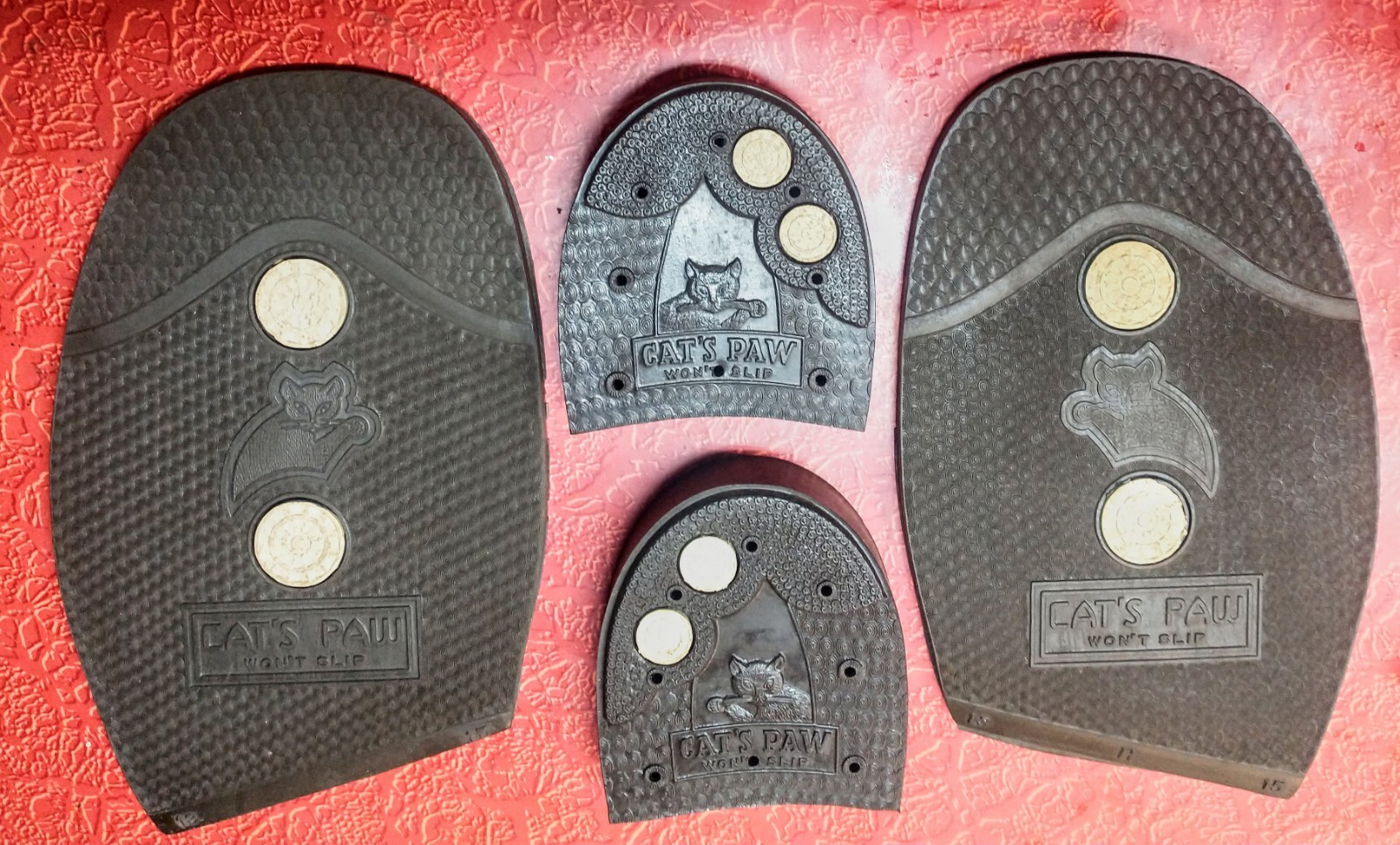 VTG Cat's Paw Heel & Half Soles set Replacement Outsole boot shoe