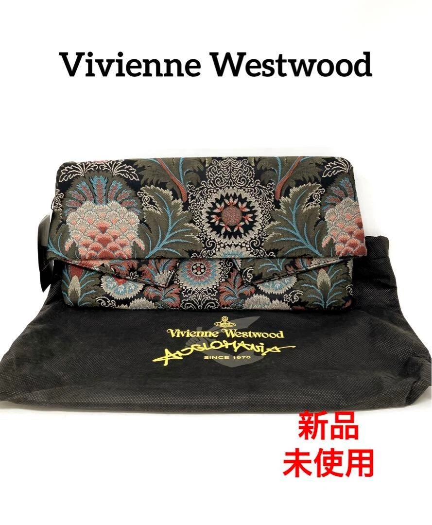 Vivienne Westwood Anglomania Back LG Clutch Bag Pouch Jungle