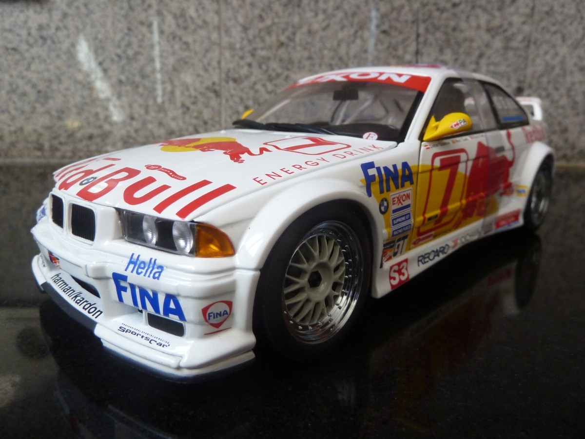 1:18 UT, BMW E36 M3 GTR, Quester, Red Bull, 1997 | eBay.de