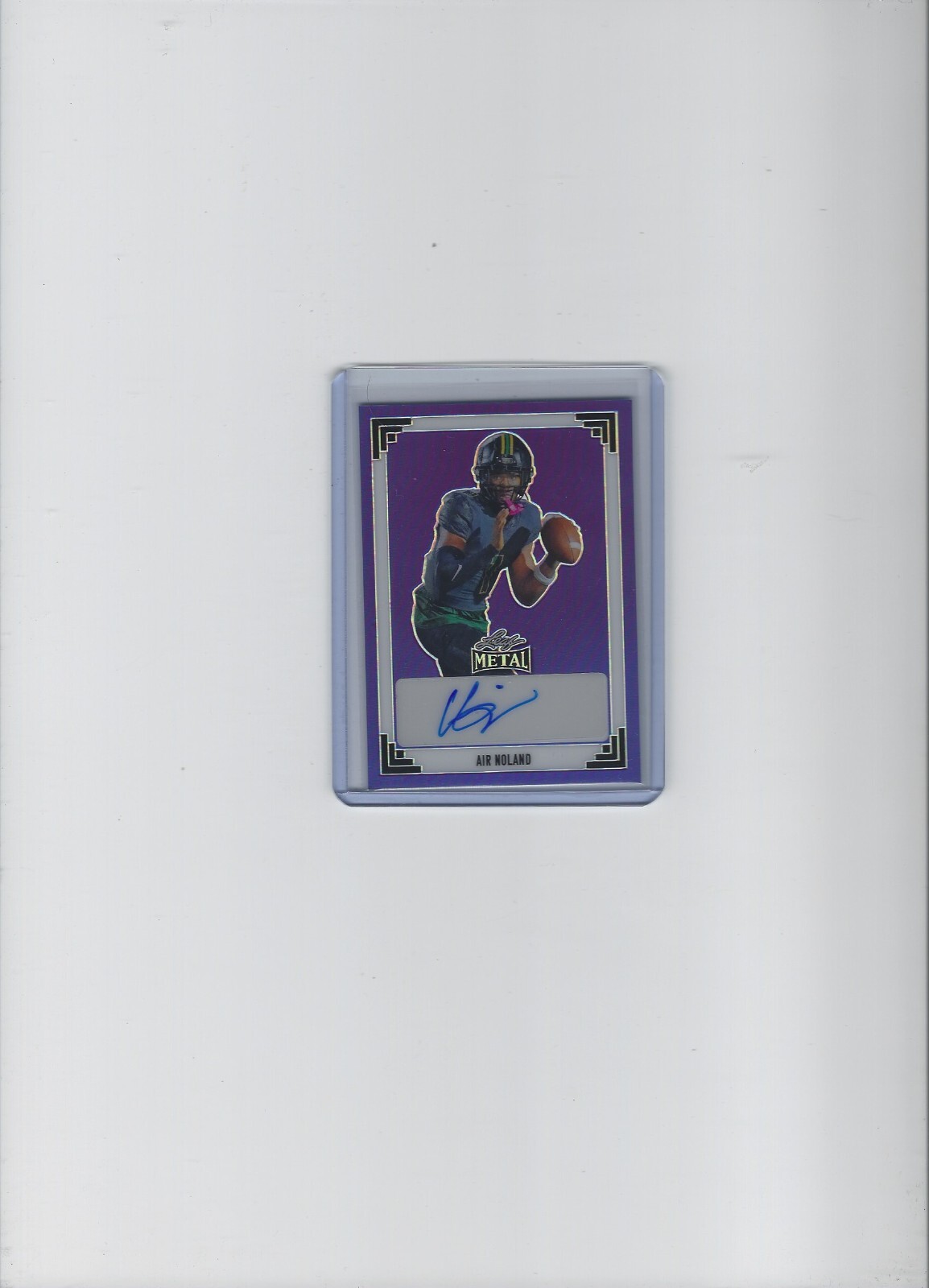 Leaf Metal Air Noland Aotograph 3/8 Blue Ohio State Auto