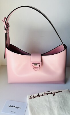 Salvatore Ferragamo Trifolio Shoulder Leather Bag Salvatore Ferragamo Trifolio Shoulder Leather Bag
