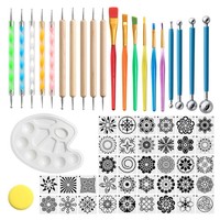 Mandala-Dotting-Tools, KüNstlerbedarf, Rock-Dot-Schablonen FüR Malen, Werkz6210
