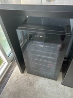 Logik Wine Cooler Black Glass Door Digital Display Wire Shelves
