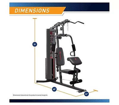 Marcy 150-lbs Multifunctional Home Gym Stationfor Total Body