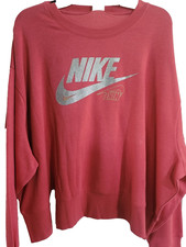 New Womens Nike Sweatshirt Mauve crop Size 2X