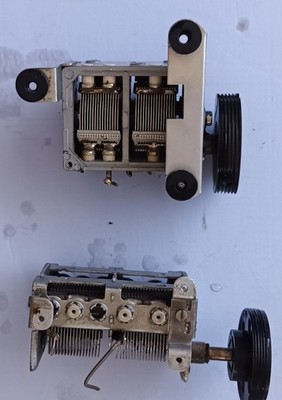 Drehkondensatoren   Luftaggregate des Radios Greatz und n/n.