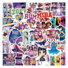 56 PCS Kpop Demon Hunter Stickers Rumi Zoey Mira Saja Boys Anime Decals for Kids
