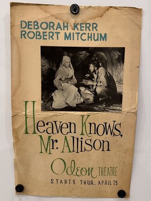  HEAVEN KNOWS MR ALLISON original 1957 lobby card movie poster Robert Mitchum 