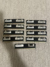 LOT OF 9 Micron 4GB 2Rx4 PC3-10600R Server RA...