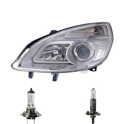 Halogen Scheinwerfer rechts H7/H1 für Renault Scénic II Grand inklusive Lampen