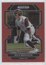 2022 Panini Prizm Draft Picks Red Prizm Nick Biddison #PDP135 mp7